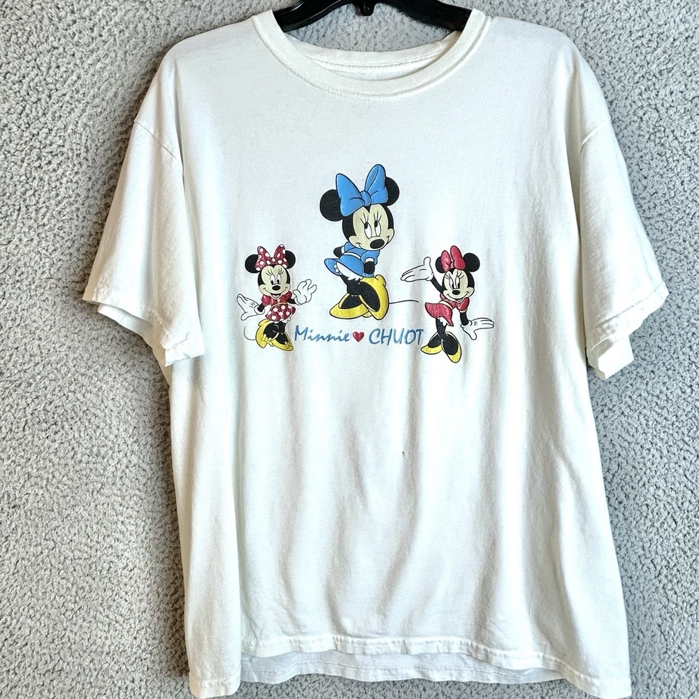 Vintage Minnie CHUỘT Minnie Mouse T Shirt Size Large Rare Graphic Vietnamese